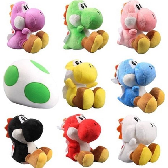 Mario Yoshi Plush Set Yoshi Egg Plush Stuffed Animal 9 pcs total - Picture 1 of 1